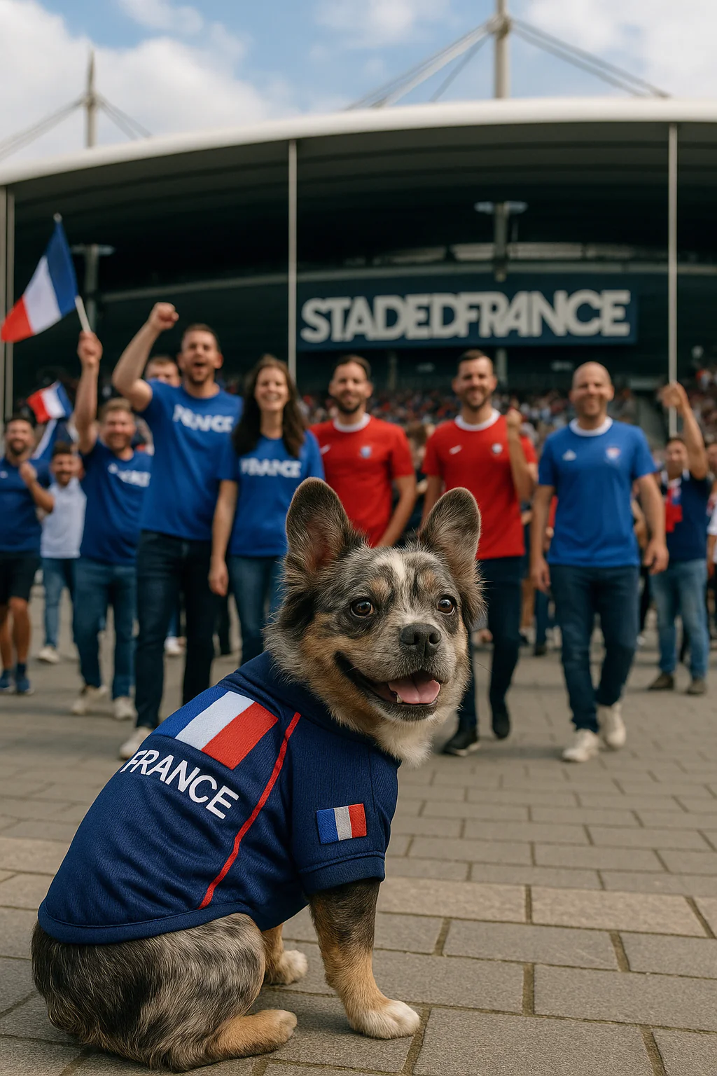 Parisian Pet Team France Dog Jersey